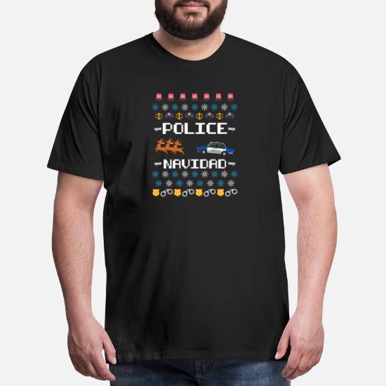 Spreadshirt Police Navidad Ugly 